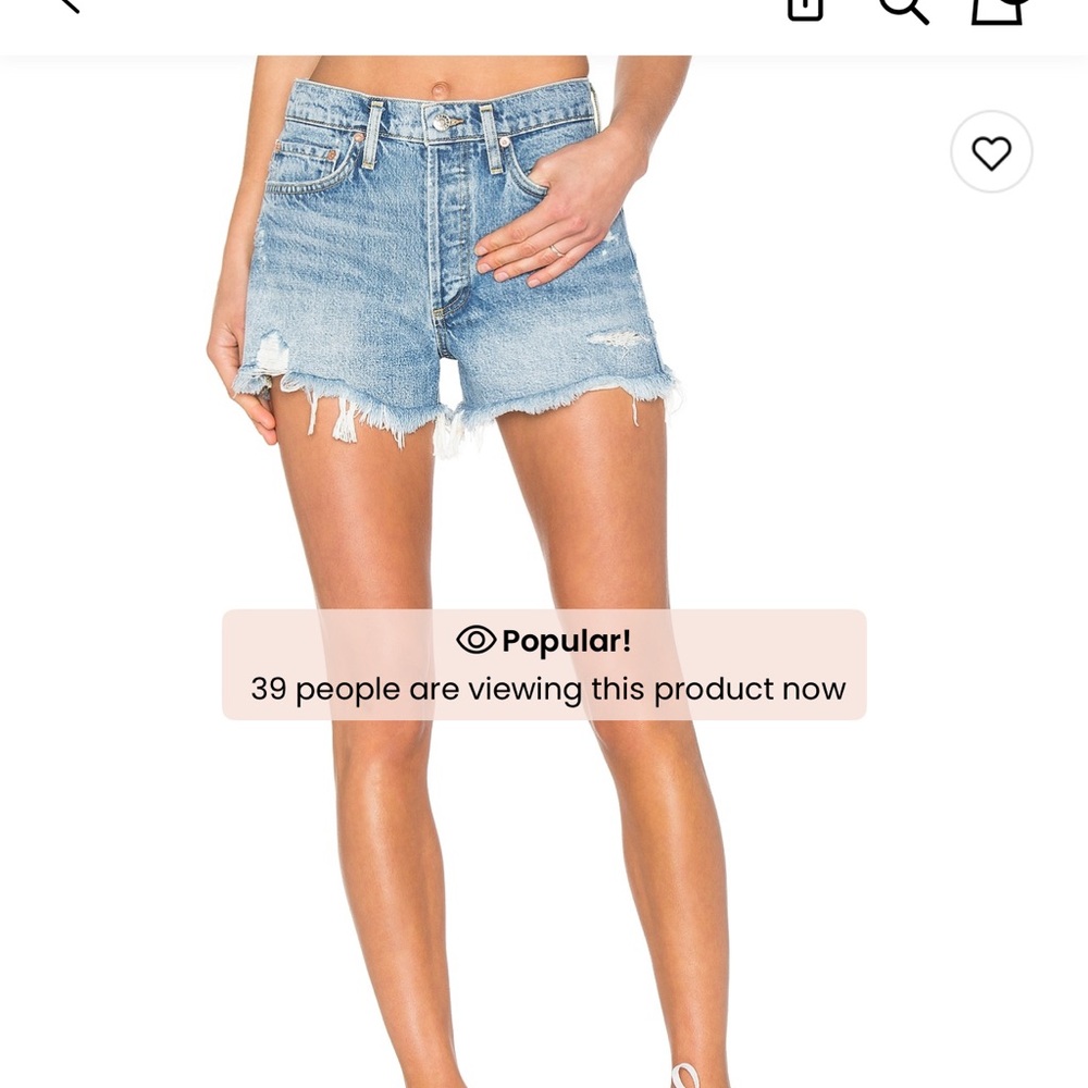Agolde Parker Vintage Cut Off Short
